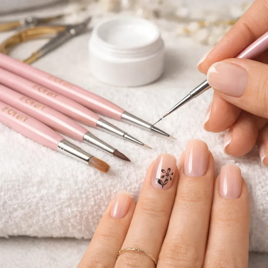 Pędzelki do zdobienia paznokci
