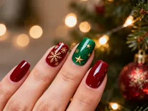 Dłoń z eleganckim manicure w odcieniu nude na tle fuksjowej sukienki, prezentująca subtelne połączenie kolorystyczne.