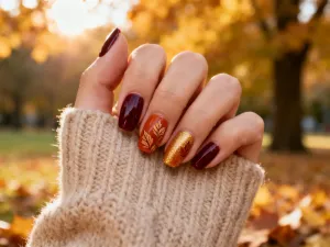 Zestaw do manicure hybrydowego z lampą UV/LED oraz lakierami na białym stole w słonecznym, domowym wnętrzu.
